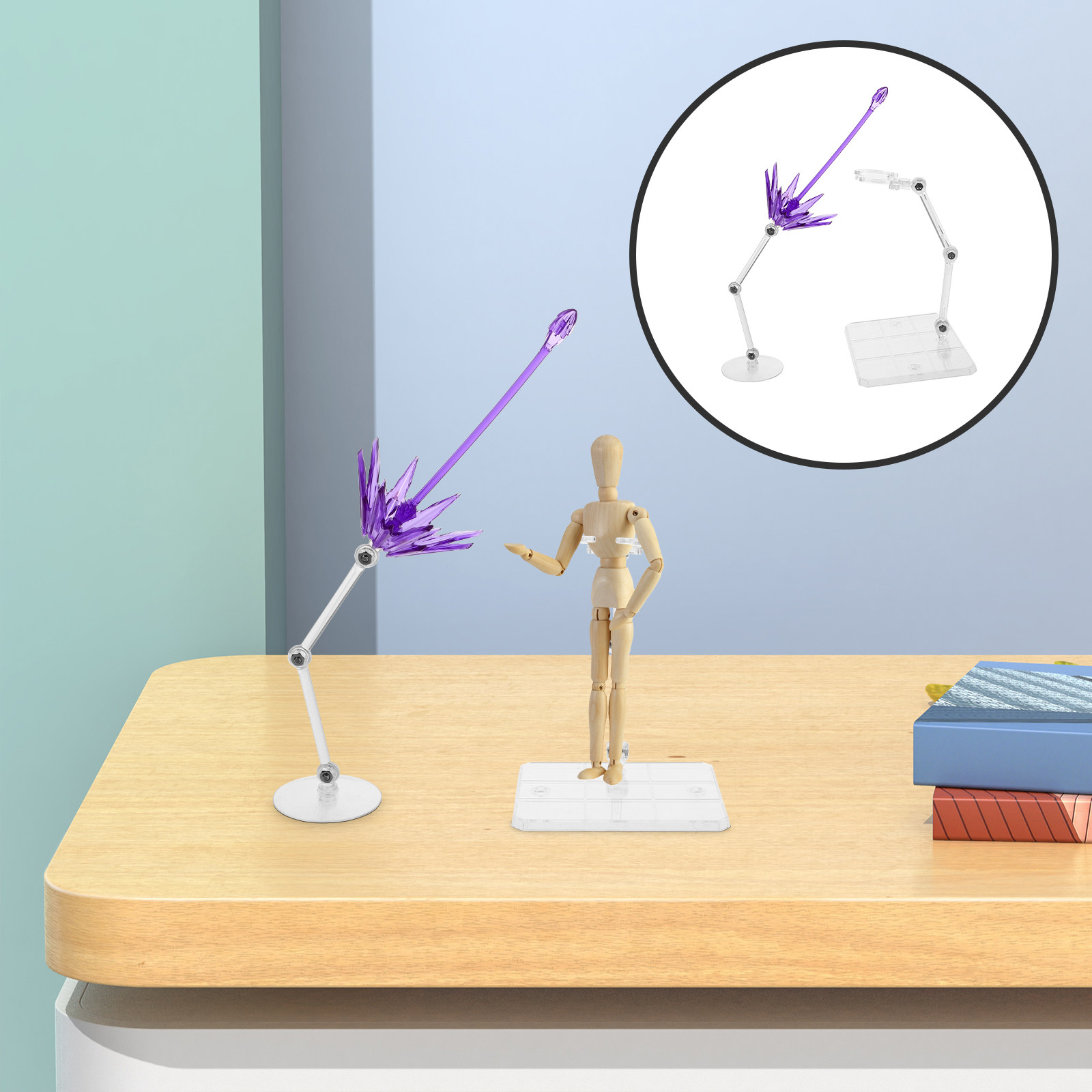 2Pcs Clear Plastic Action Figu - огляд і ціна Action Figure Stand