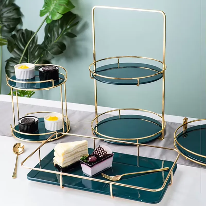 Luxury Golden Cake Stand Set M - огляд і ціна Display Risers Set