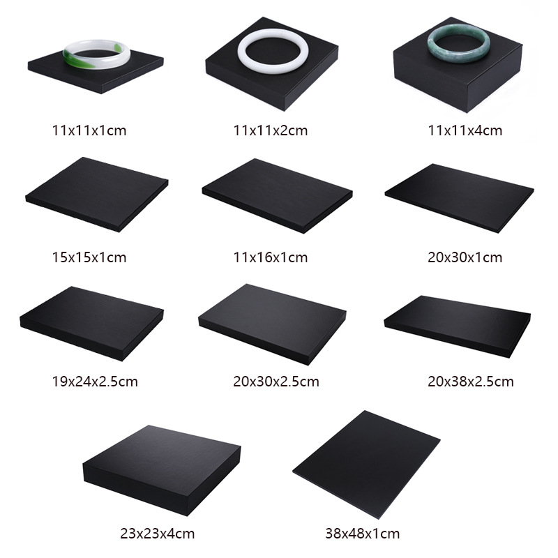Black PU Leather Jewelry Displ - огляд і ціна Display Risers Set
