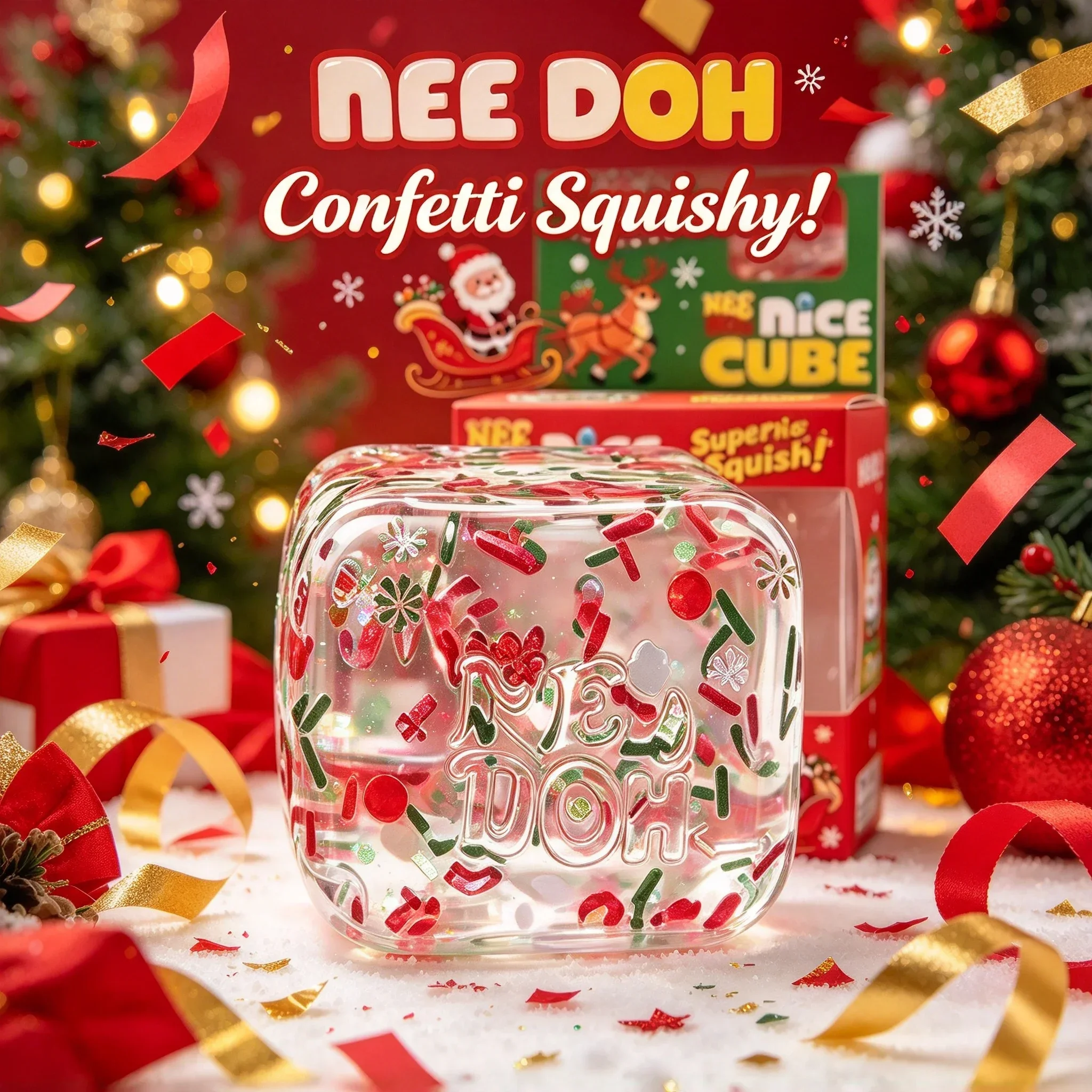 Nee Doh Holographic Ribbon Nic - огляд і ціна Fidget Cube Original