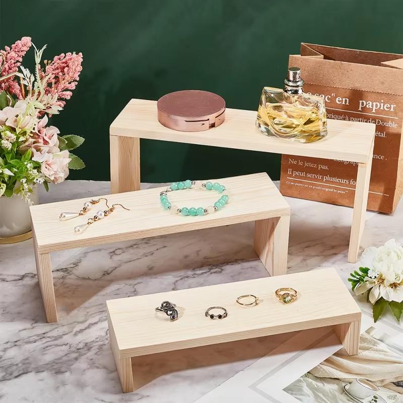 Rectangle Wood Jewelry Display - огляд і ціна Display Risers Set