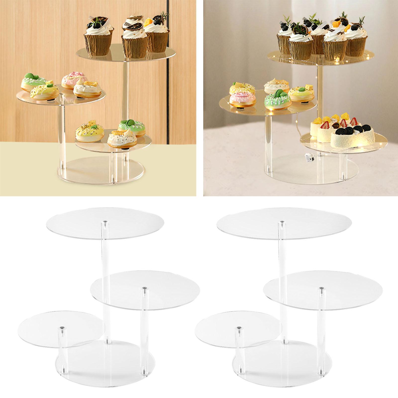 3 Tier Acrylic Cake Display St - огляд і ціна Display Risers Set