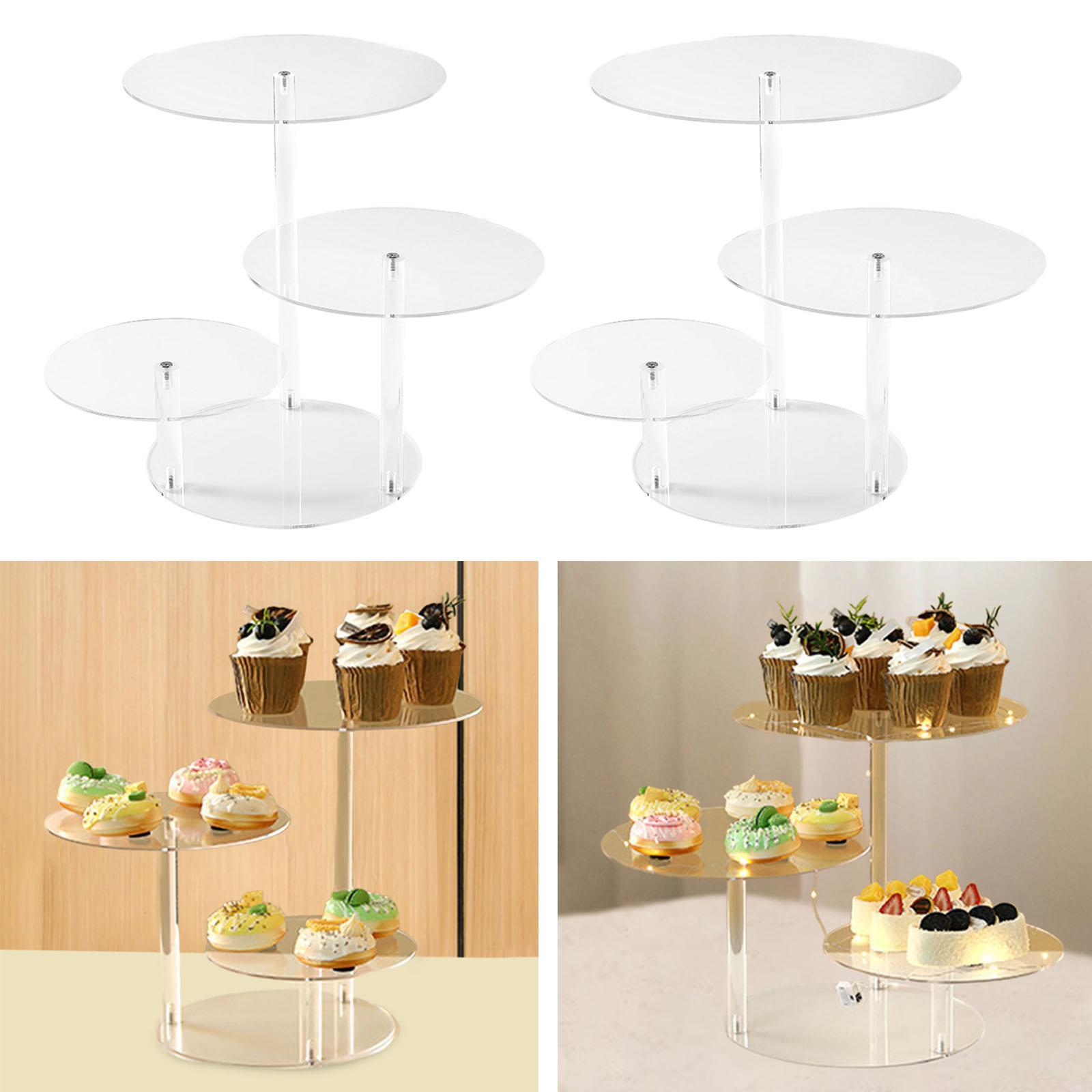 3 Tier Acrylic Cake Display St - огляд і ціна Display Risers Set